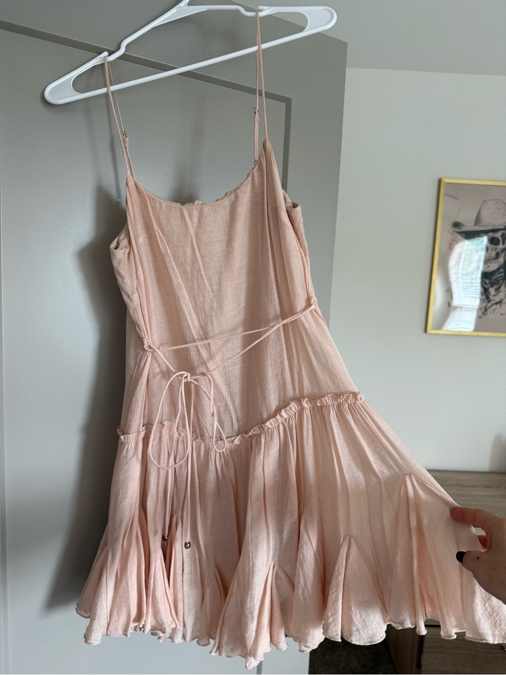Hello Molly Blush Pink Spaghetti Strap Dress
